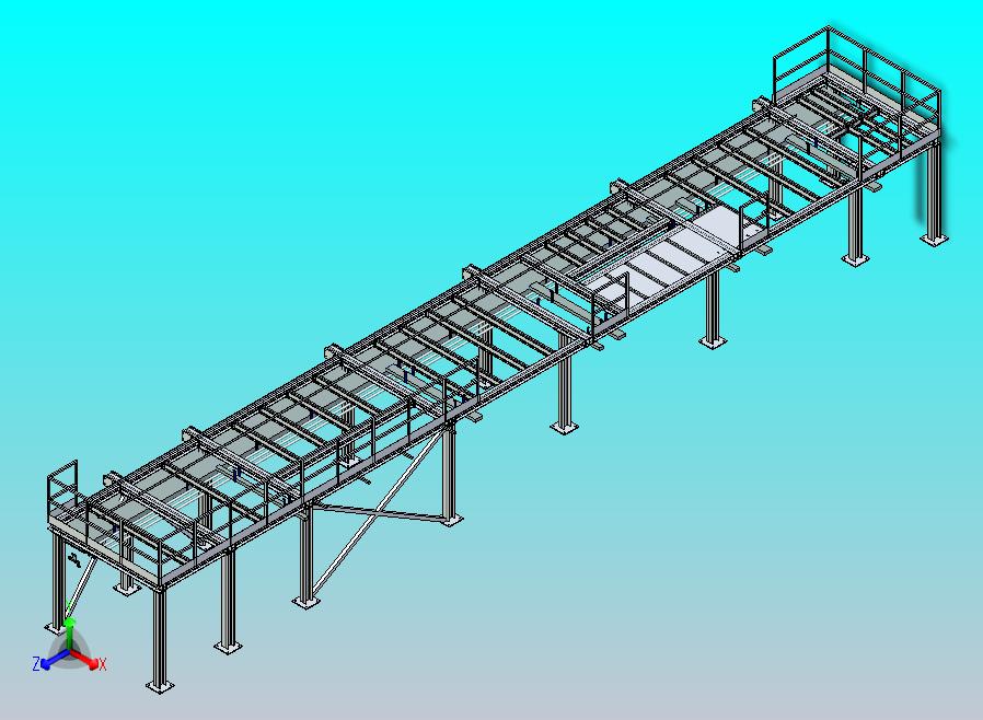 线缆和管道规范化支撑工业平台