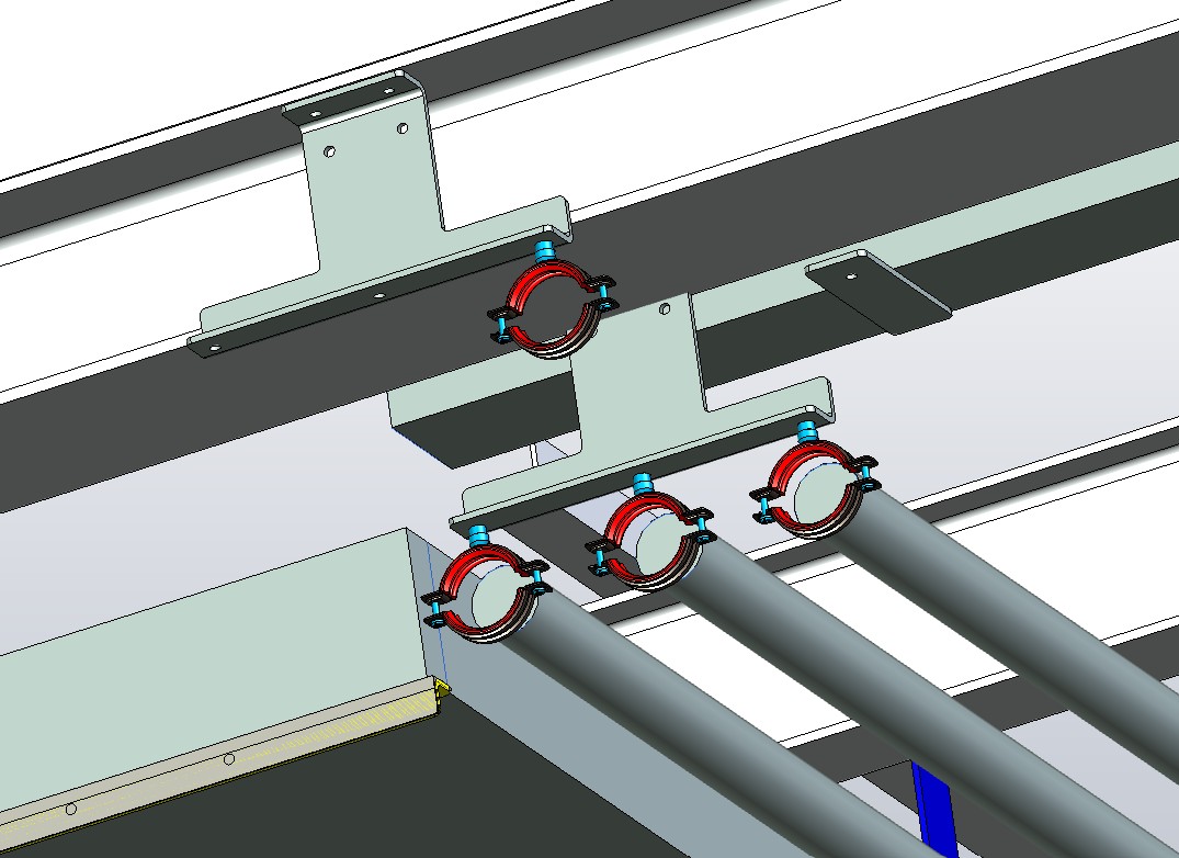 线缆和管道规范化支撑工业平台