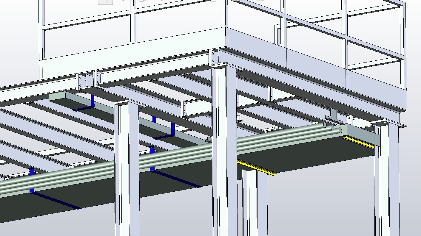 线缆和管道规范化支撑工业平台