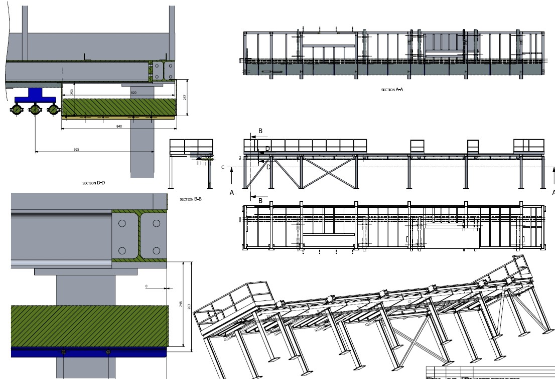 线缆和管道规范化支撑工业平台