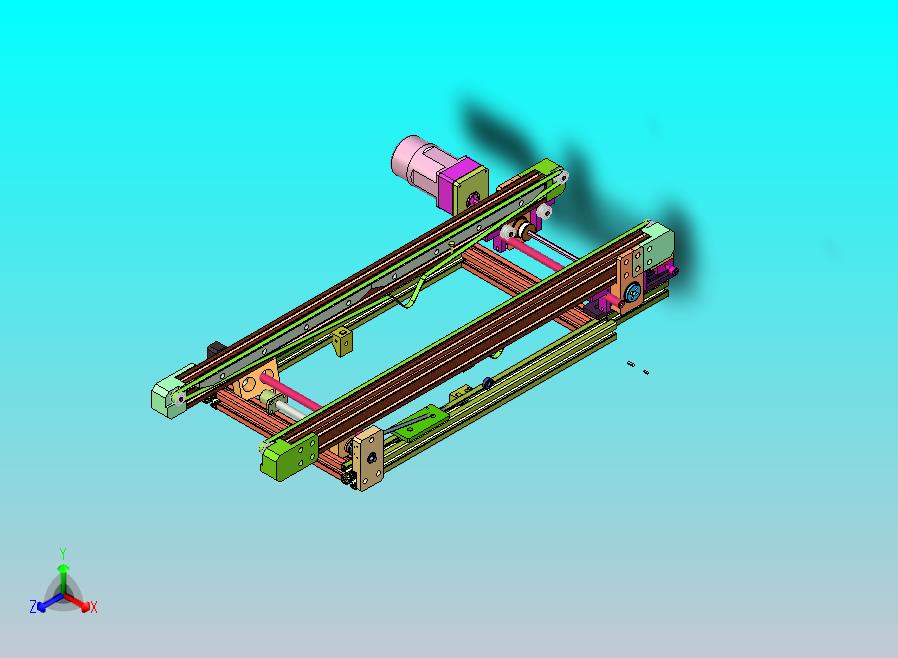 皮带宽度可调流水线