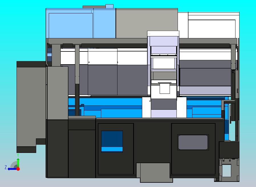 DNS多功能机床MX1600ST三维模型