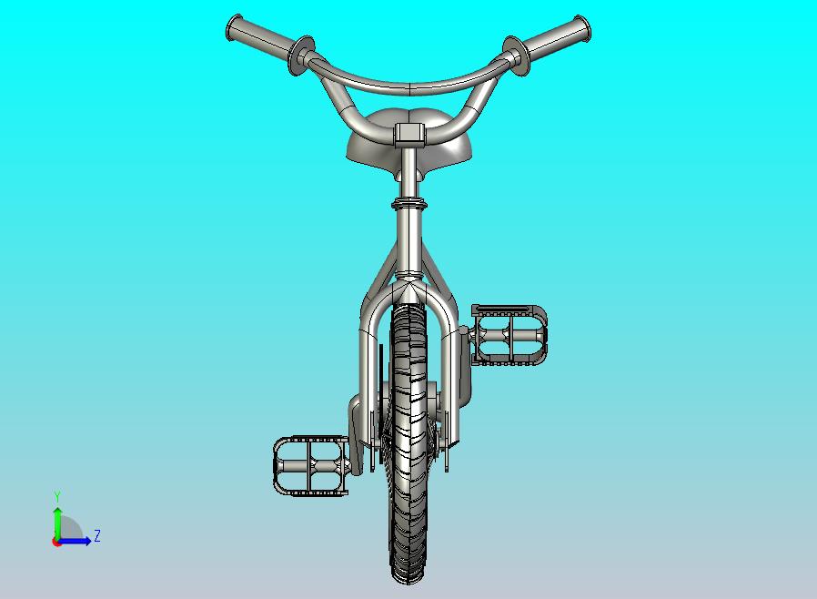 轻便自行车三维模型