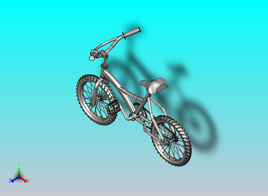 轻便自行车三维模型