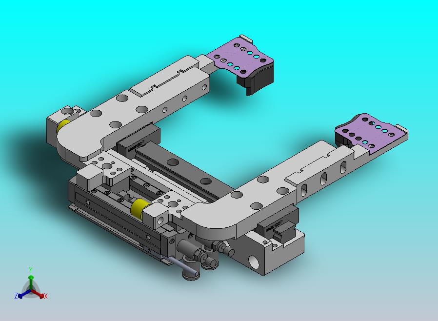 使用气动手指的夹爪机构