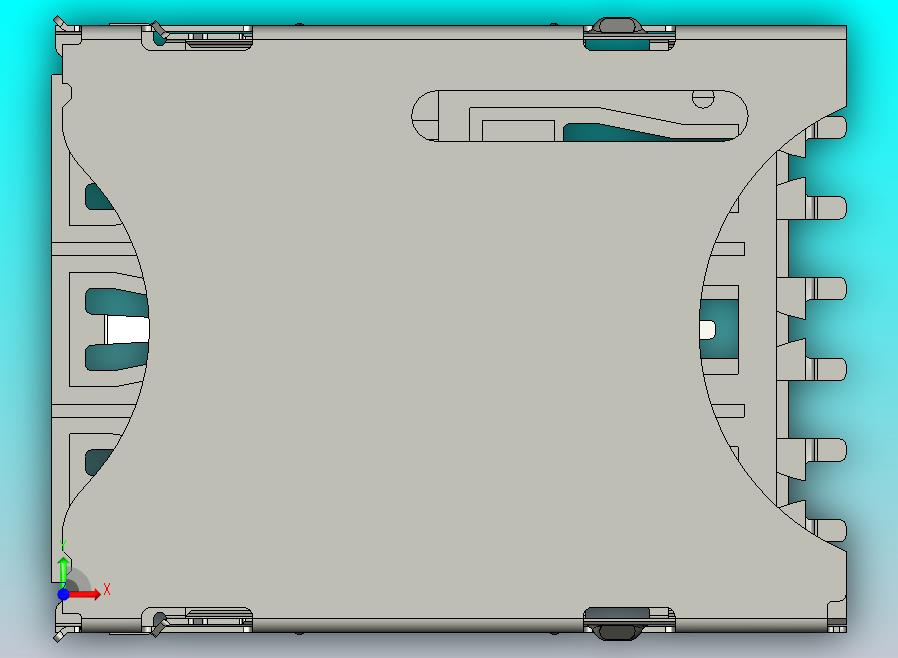 Lora的nano-sim连接器，物联网的4FF sim插座