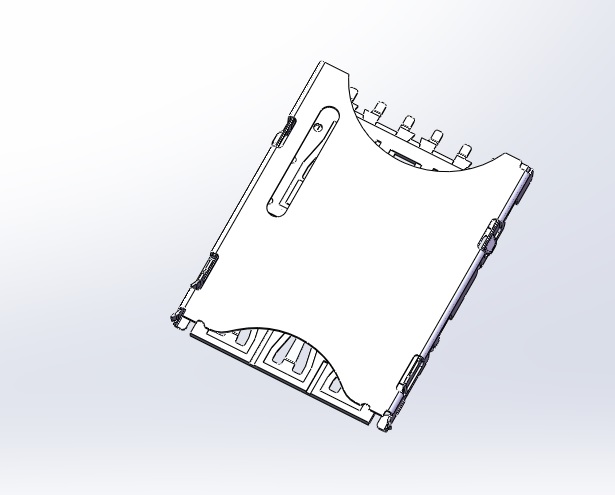 Lora的nano-sim连接器，物联网的4FF sim插座