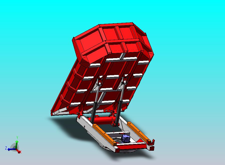 C50R-5吨履带车厢转向装置