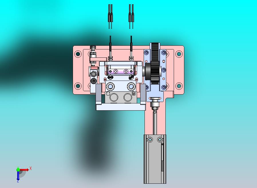 弹簧分料翻转机构