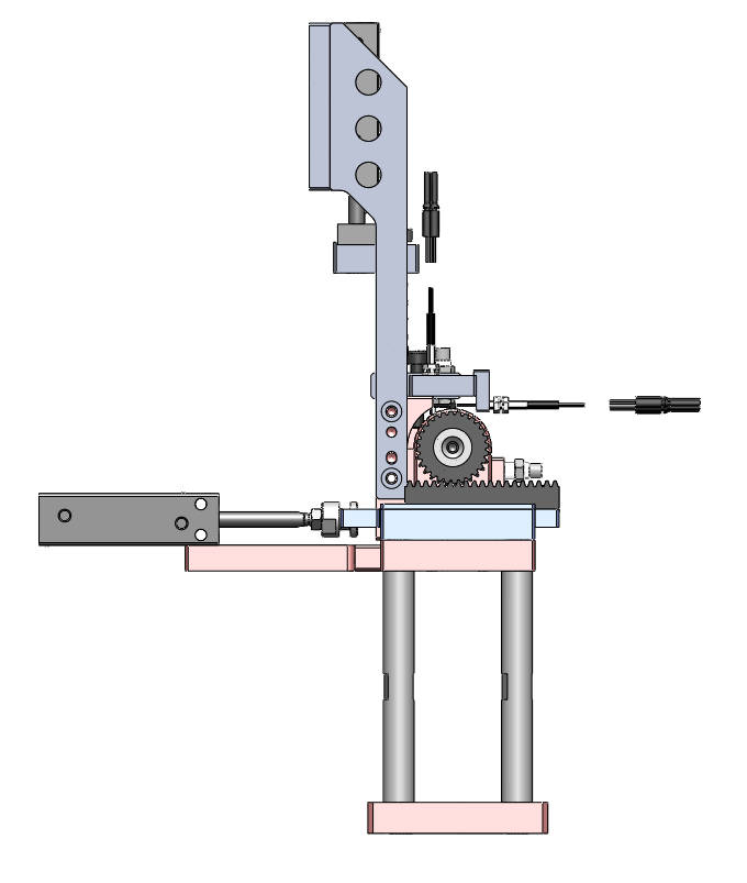 弹簧分料翻转机构