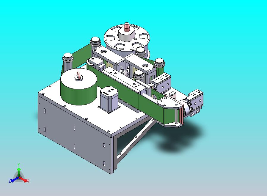 后撤式贴标模组