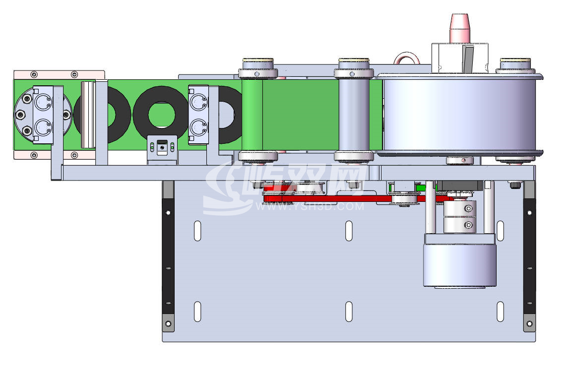 后撤式贴标模组