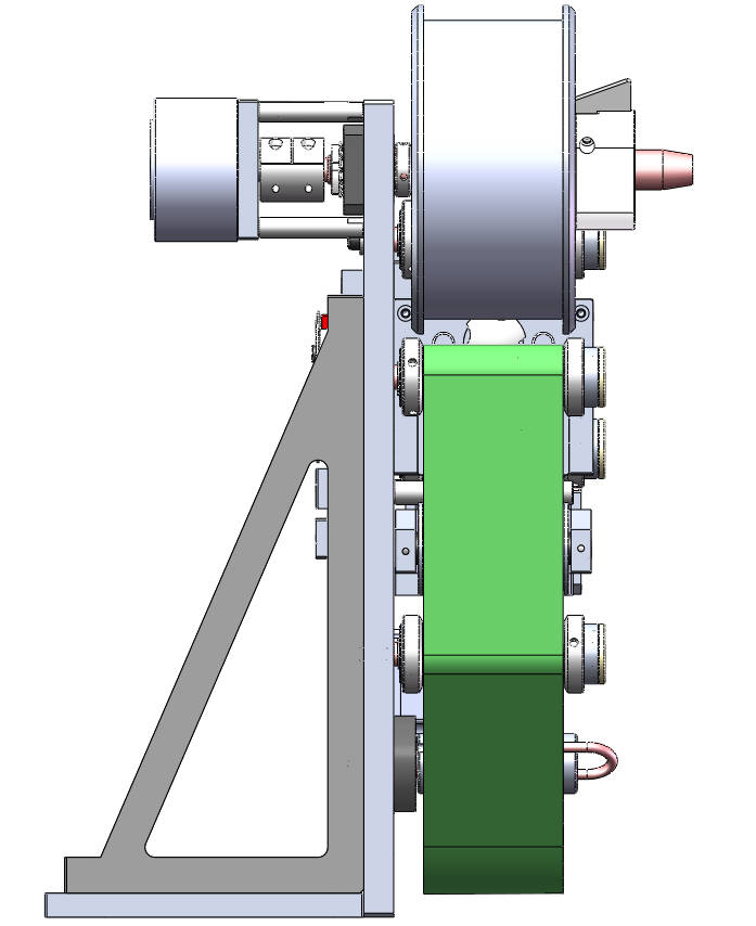 后撤式贴标模组