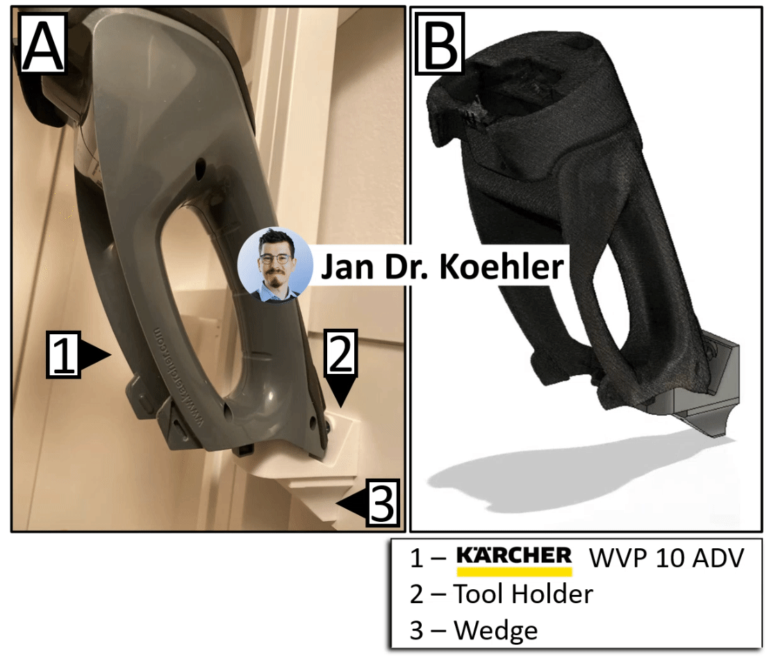 Kärcher WVP 10 ADV壁挂式支架（倒置存储）