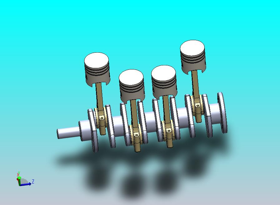 气缸发动机总成..zip