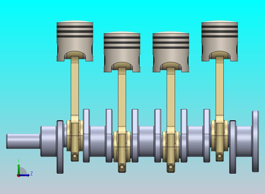 气缸发动机总成..zip