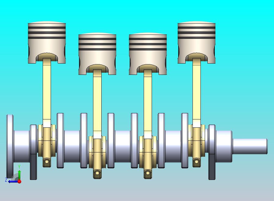 气缸发动机总成..zip