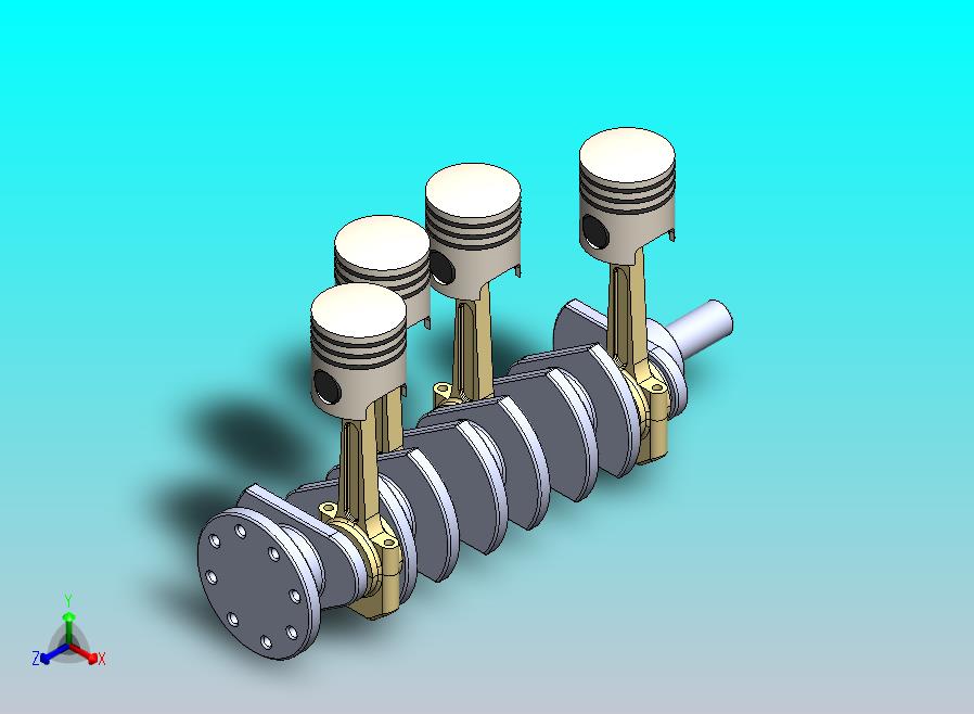 气缸发动机总成..zip