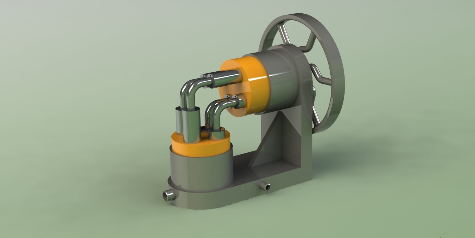 阿尔法斯特林发动机总成