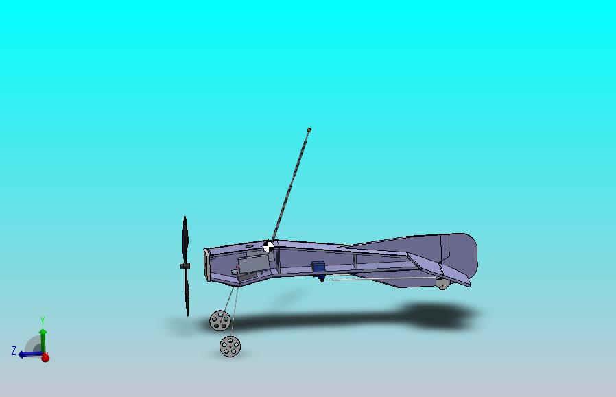旋翼机航空模型3D数模图
