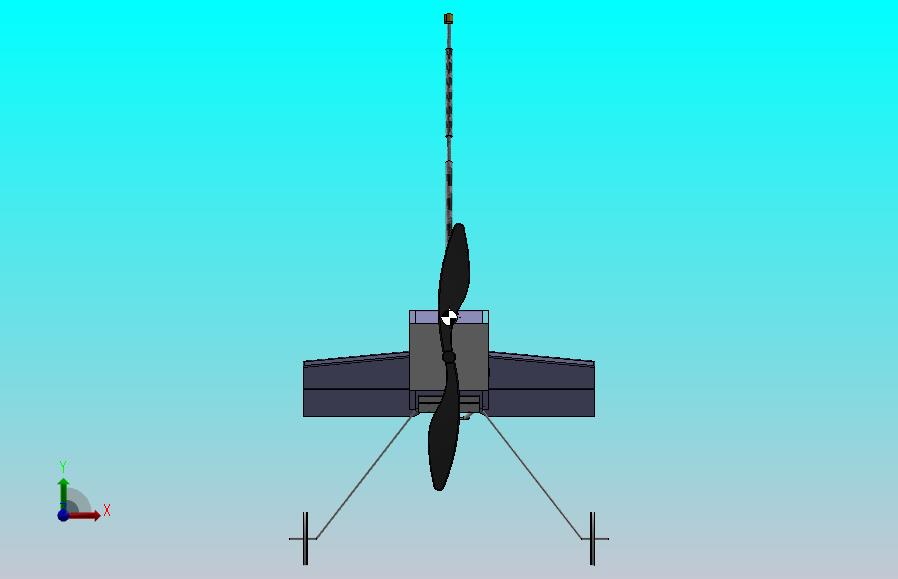 旋翼机航空模型3D数模图