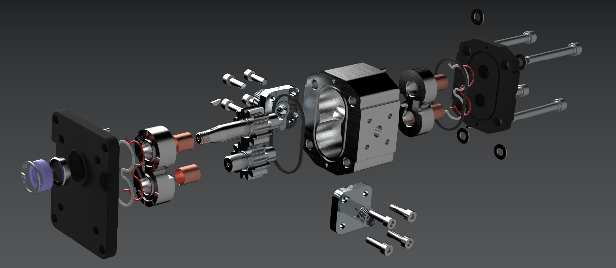 液压齿轮泵-NX装配与运动研究