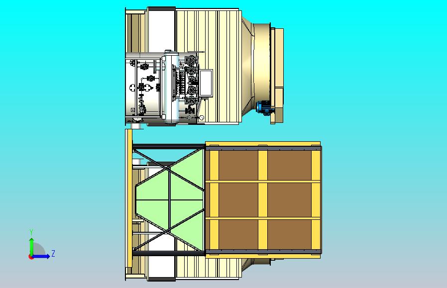 工业冷却循环系统（冷却塔，储罐存储冷却液，管路与泵阀）