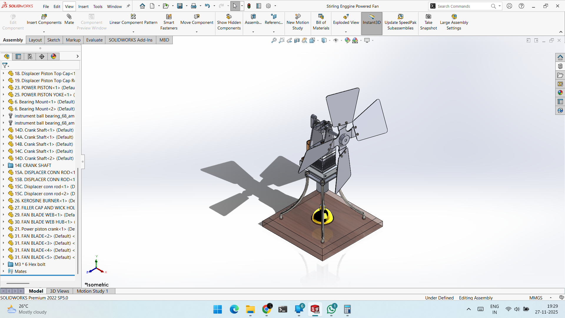斯特林发动机动力