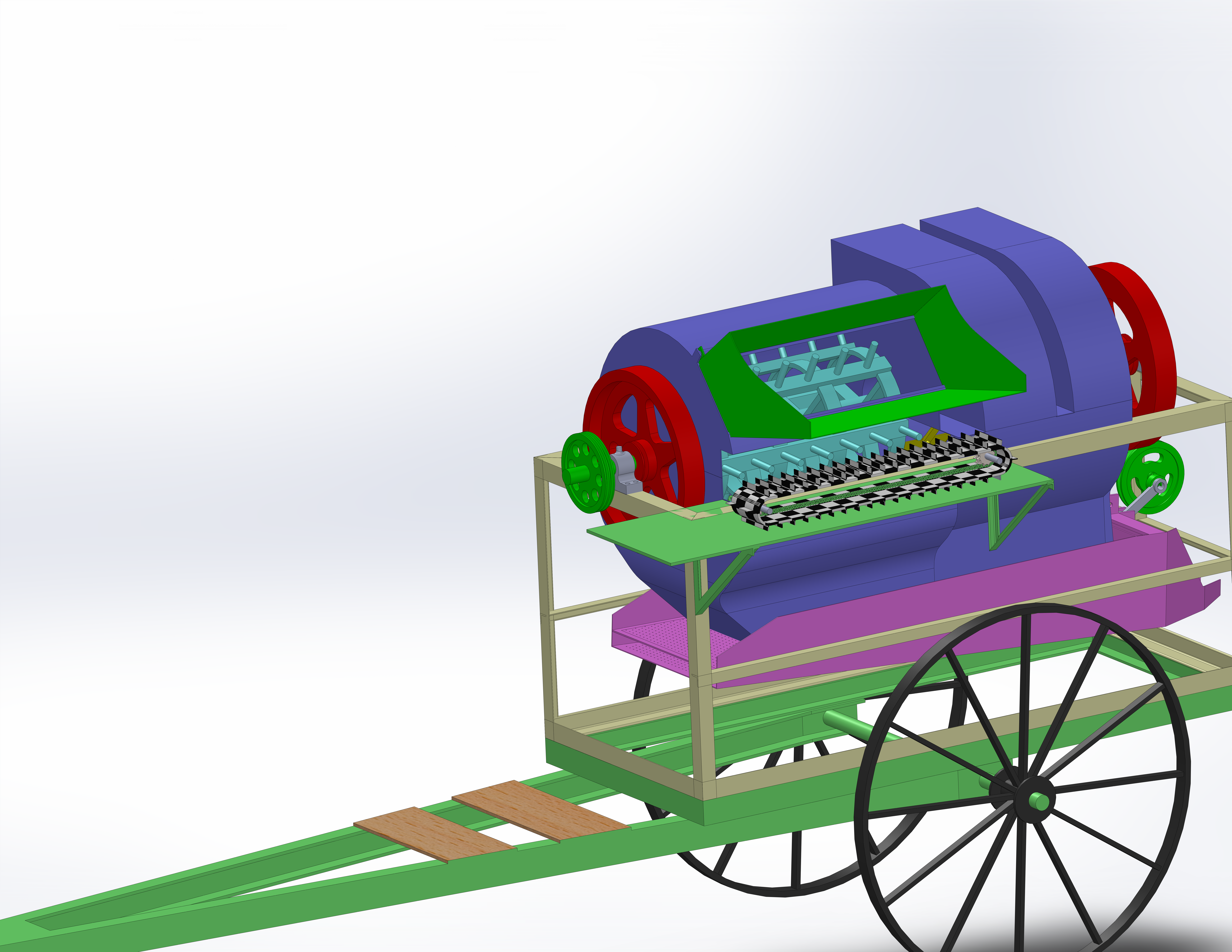 多作物脱粒机 农业