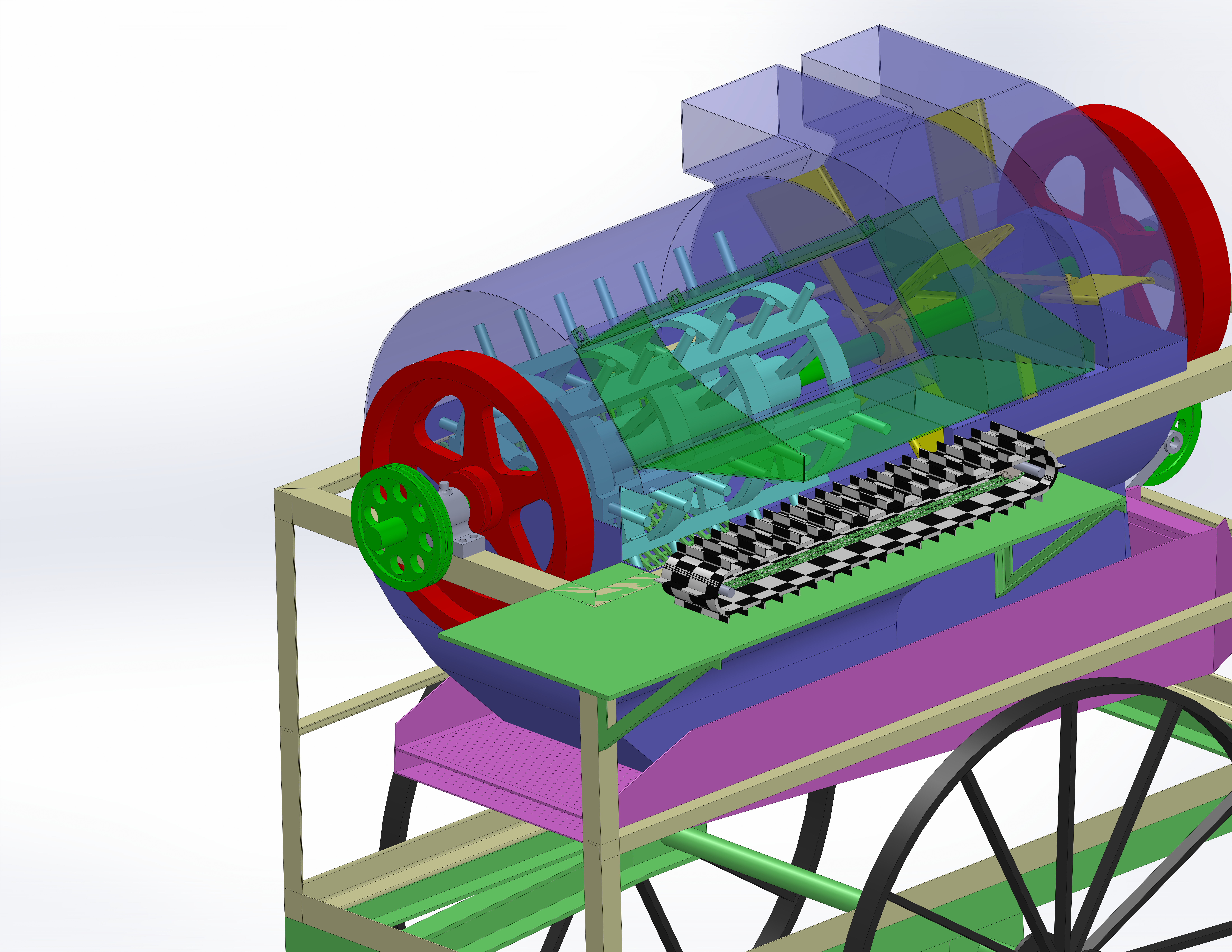 多作物脱粒机 农业