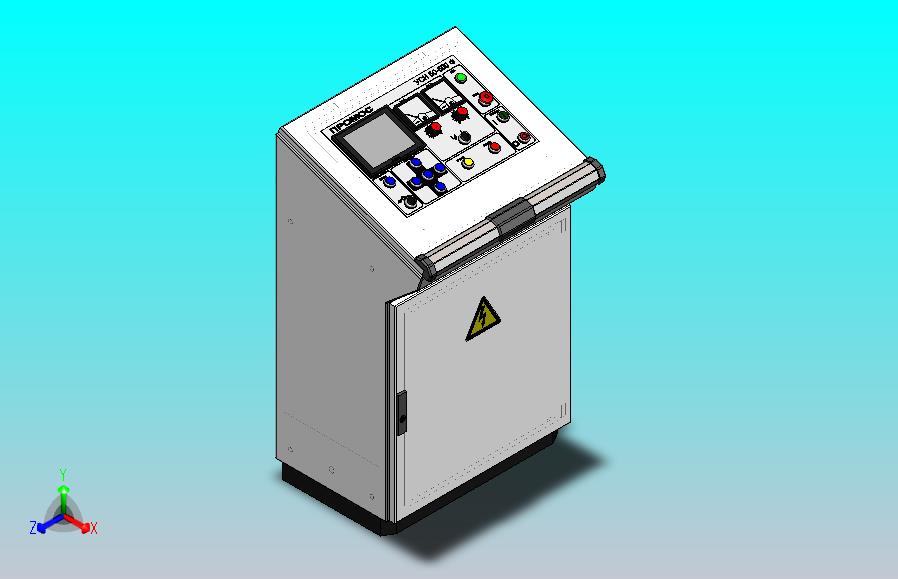 控制柜，由操作面板、电气柜体、控制模块和外部接口组成