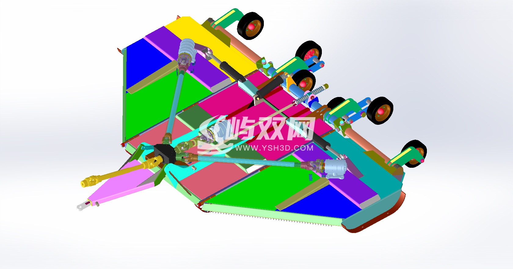 折叠式牵引割灌机