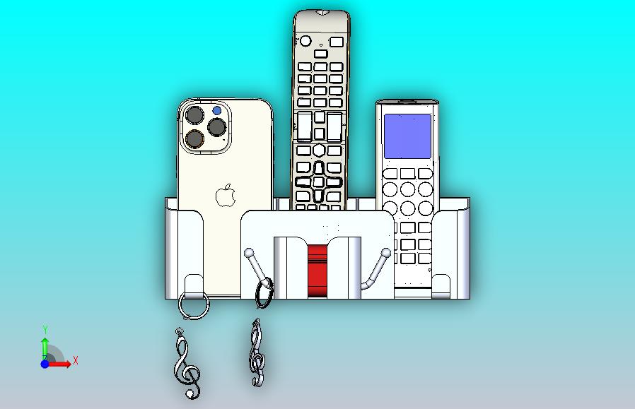 手机遥控器收纳支架