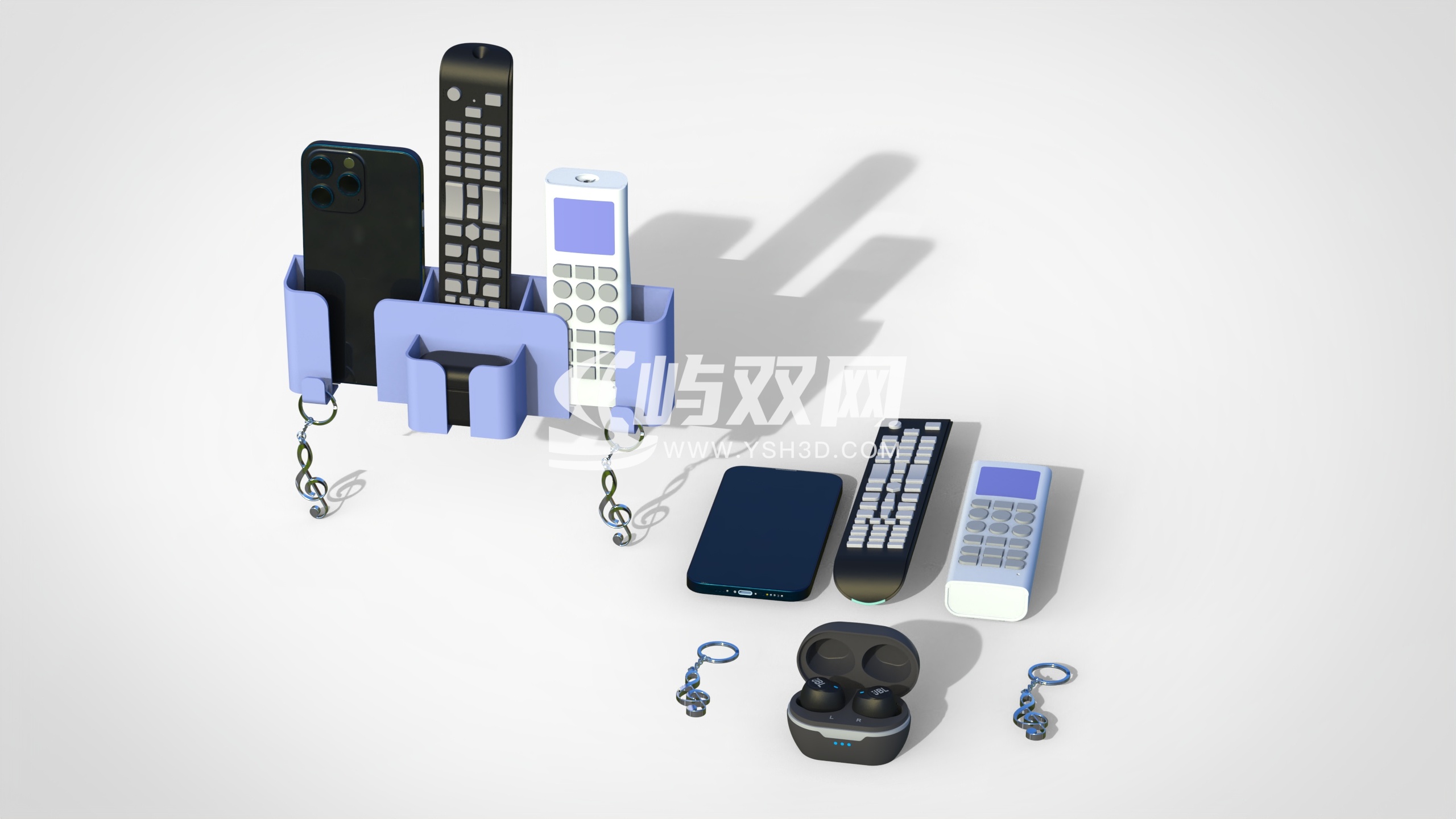 手机遥控器收纳支架