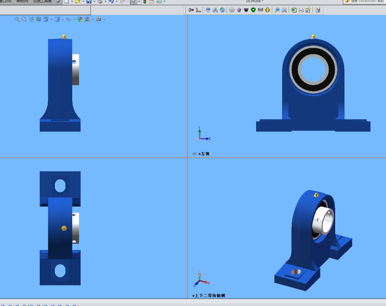 UCPH200系列带座轴承(带座外球面轴承) 