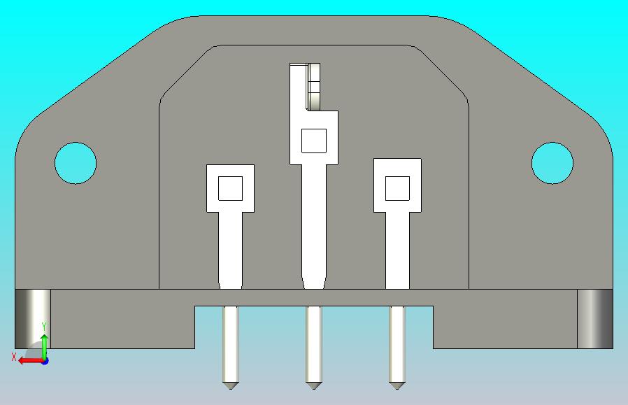 IEC68320 C14 连接器插头用于PCB安装