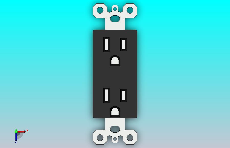 15A 双工壁式插座