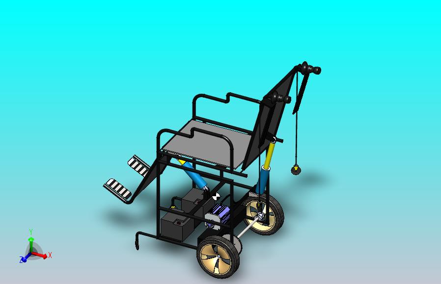 残疾人自主担架暨轮椅