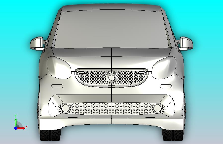 奔驰smart汽车模型