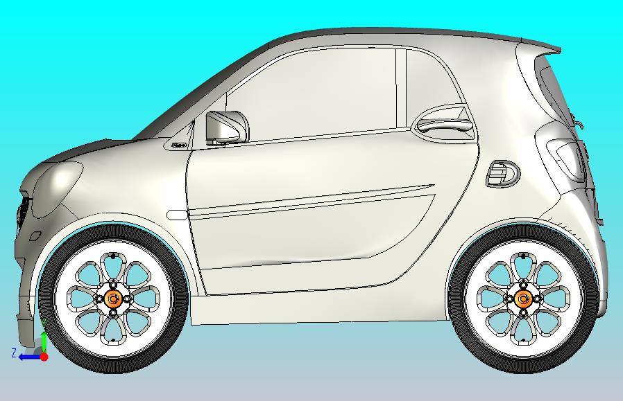 奔驰smart汽车模型