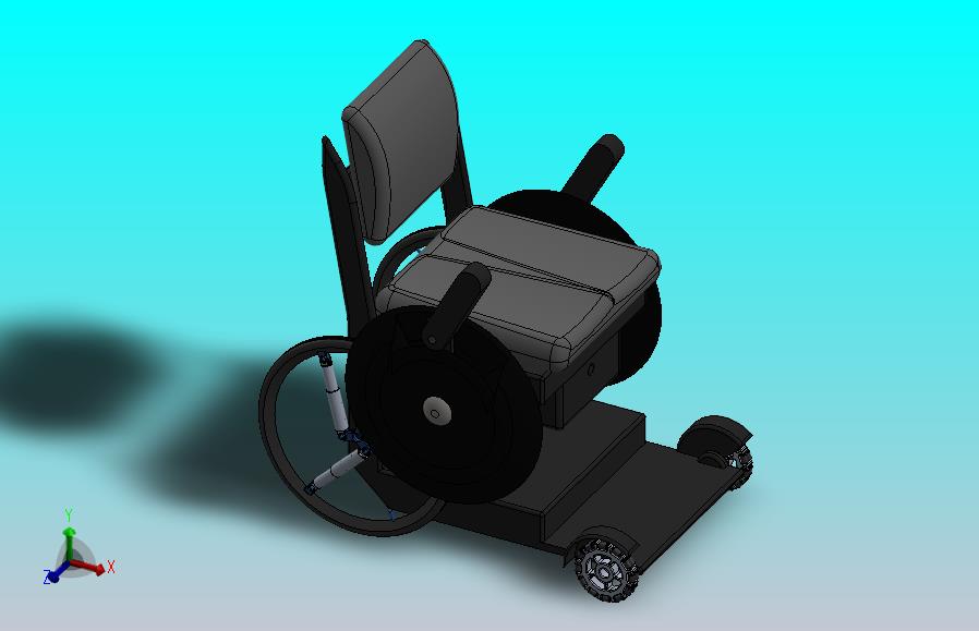新式轮椅三维模型