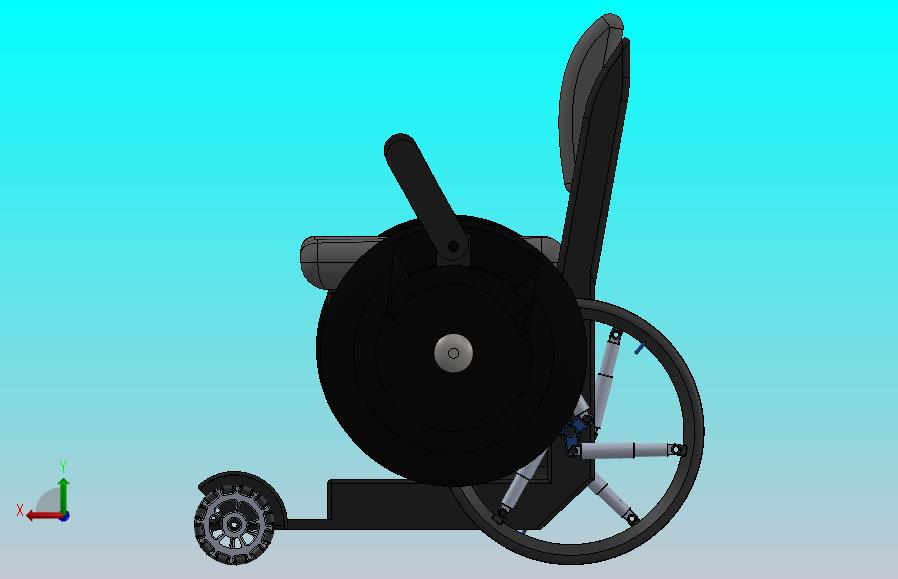 新式轮椅三维模型