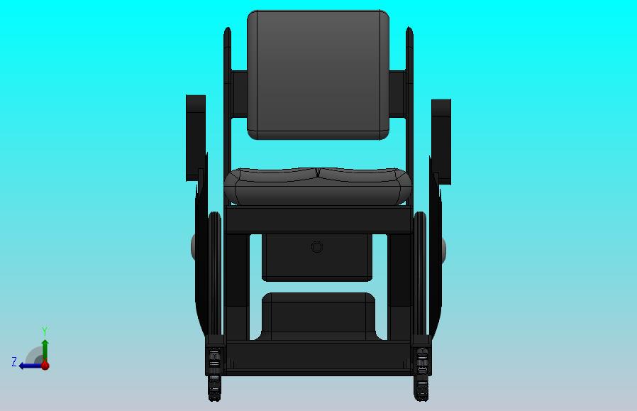 新式轮椅三维模型