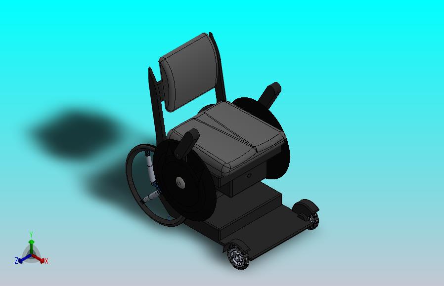 新式轮椅三维模型