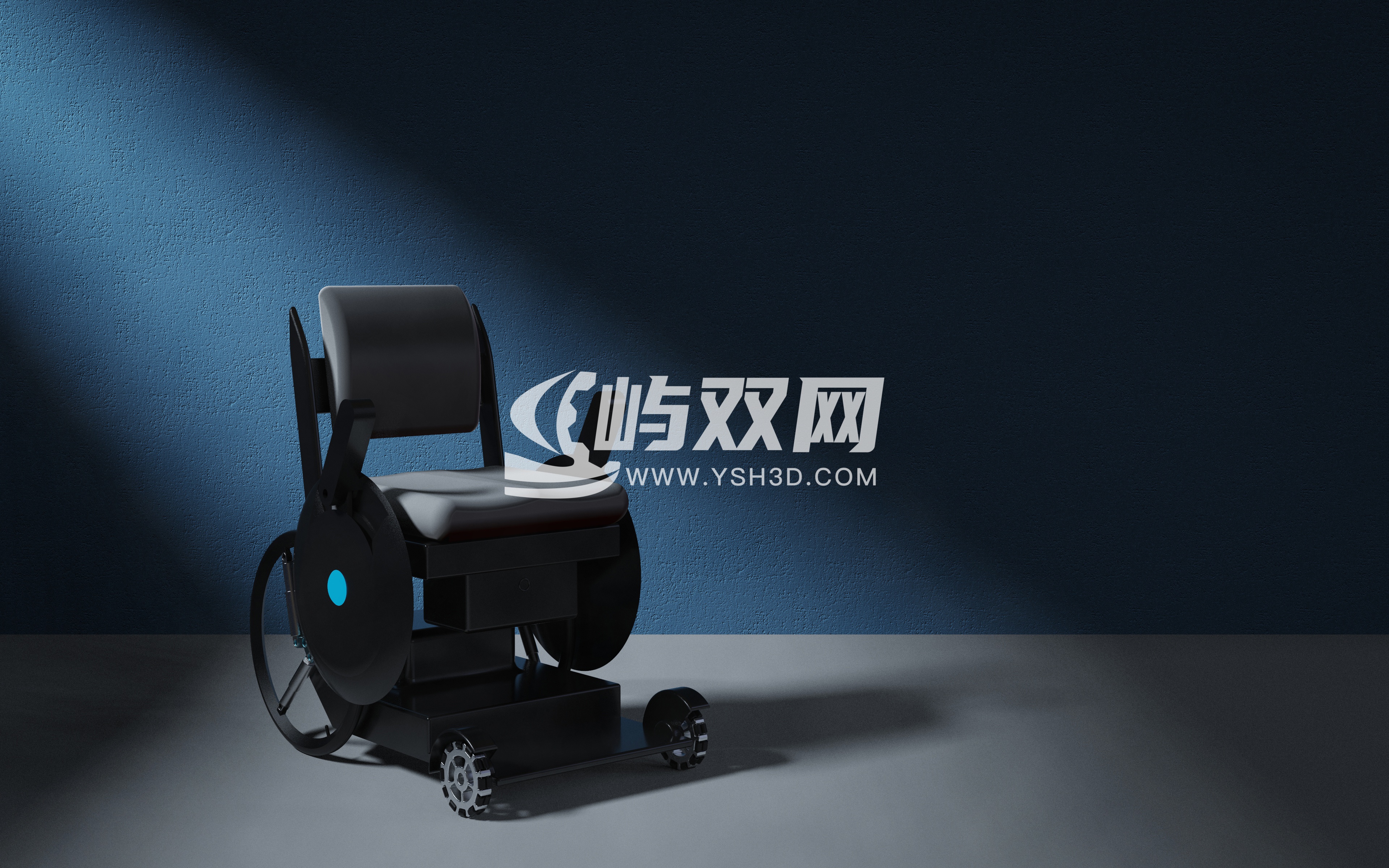 新式轮椅三维模型