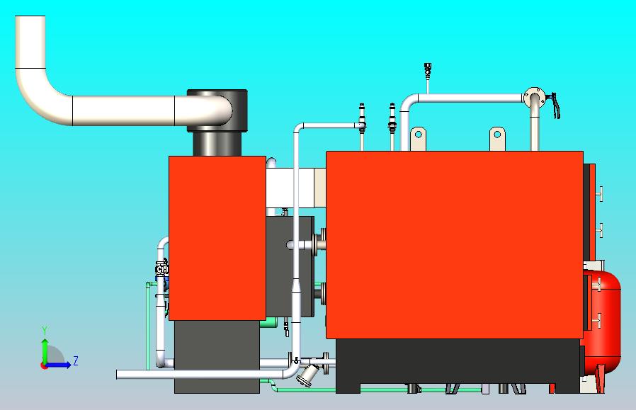 200kWt固体燃料锅炉