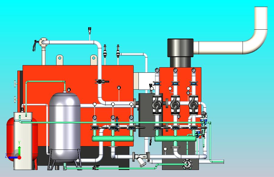 200kWt固体燃料锅炉