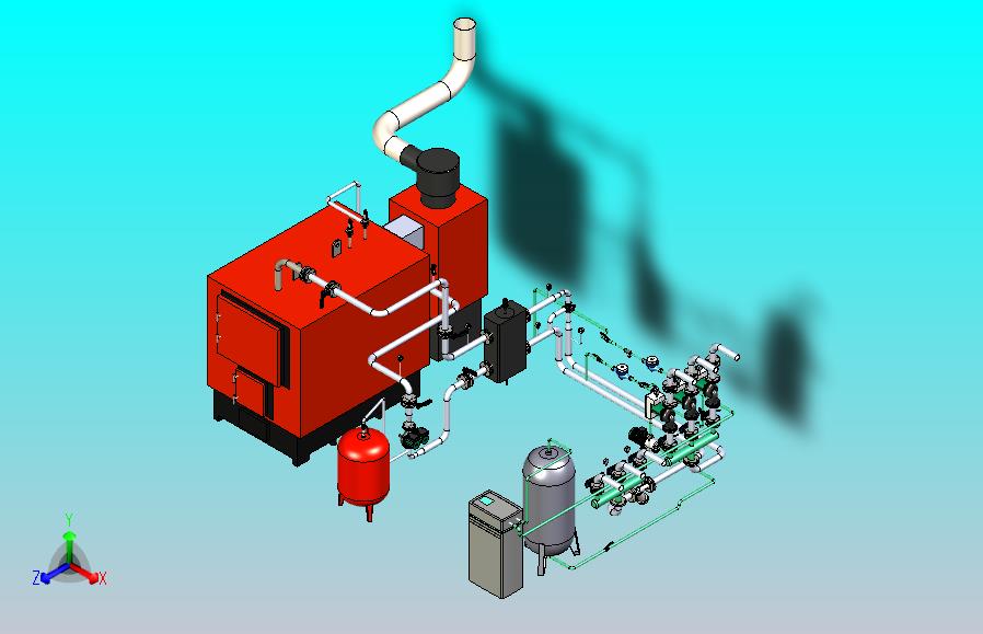 200kWt固体燃料锅炉