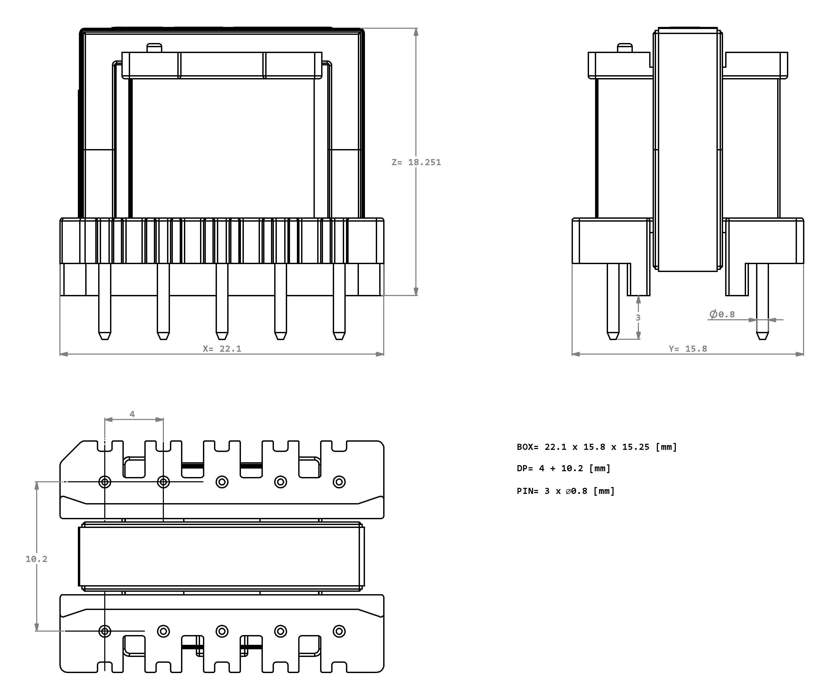 变压器铁氧体“EE19....zip