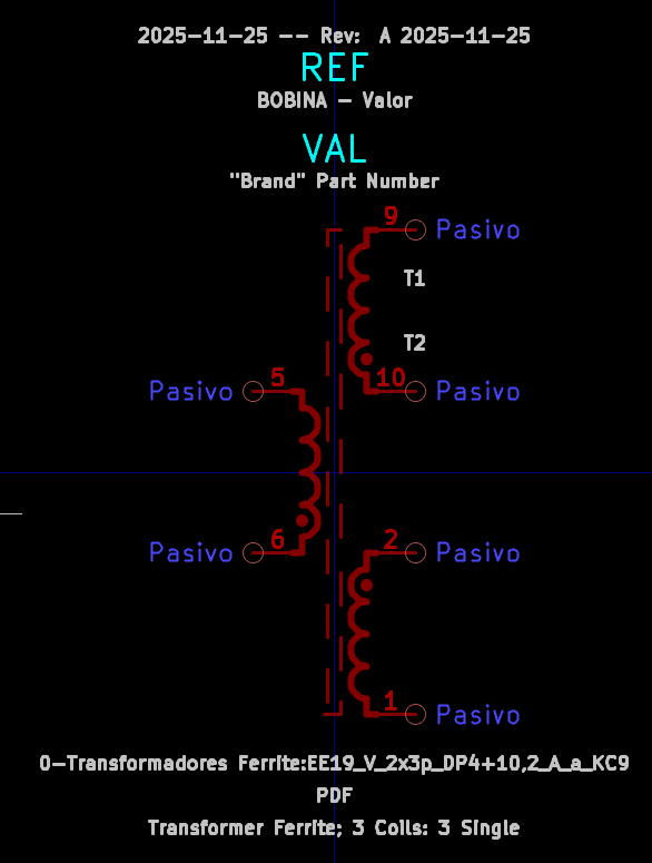 变压器铁氧体“EE19